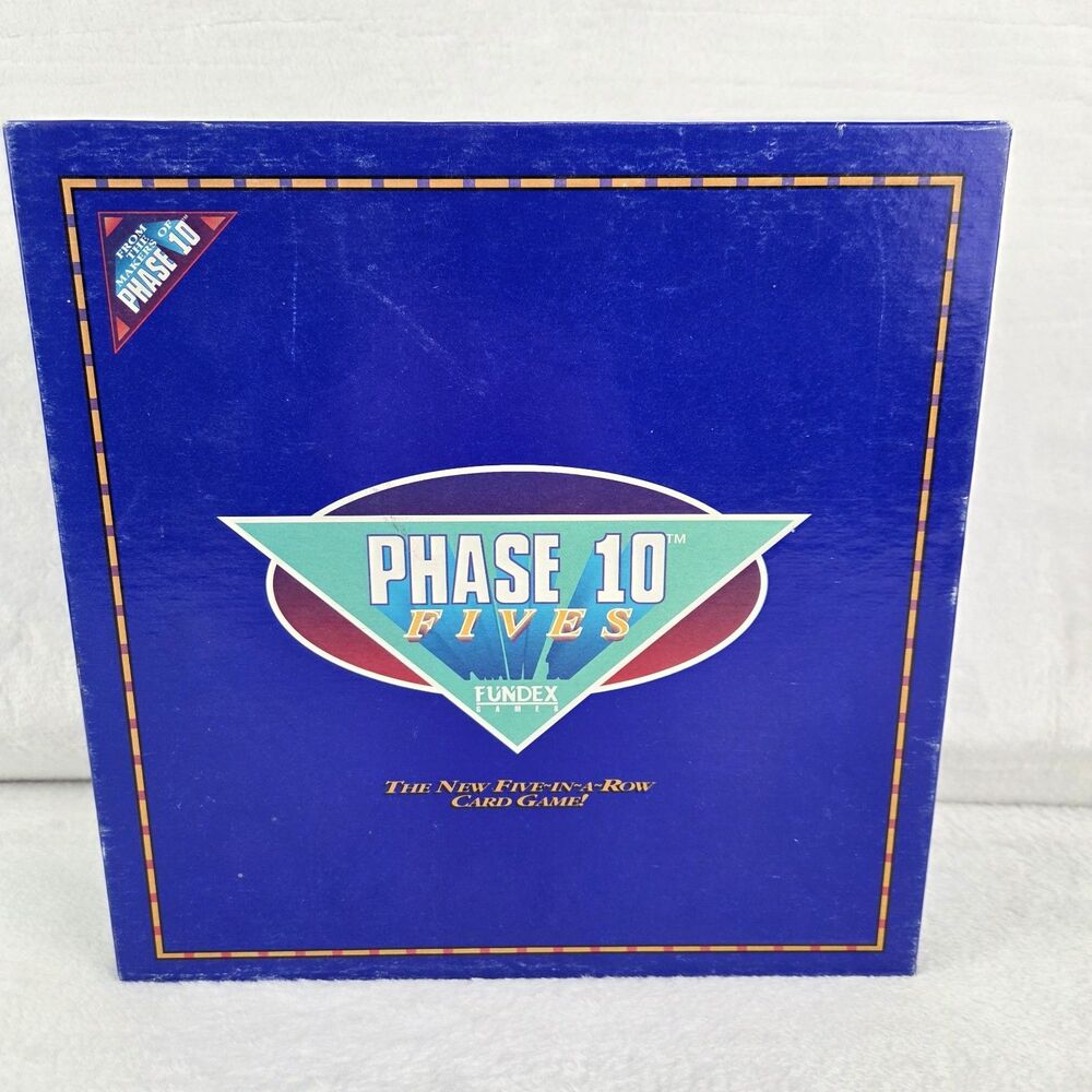 Vintage 1993 Phase 10 Fives Board‎ Game Fundex Complete With Instructions